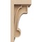 Ekena Millwork 5"W x 5"D x 10"H Wide Alma Rough Cedar Woodgrain TimberThane Corbel, Primed Tan CORUR05X05X10ALMRCPR - alternate 2